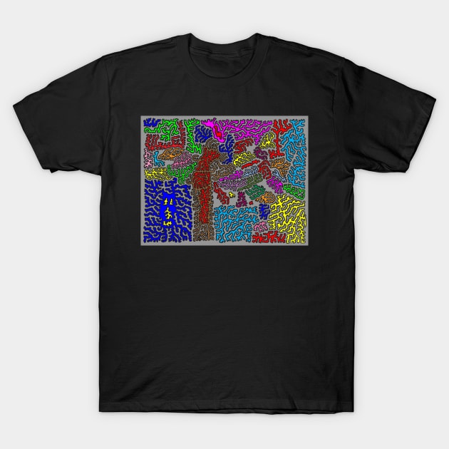 Abstract Drawing T-Shirt by NightserFineArts